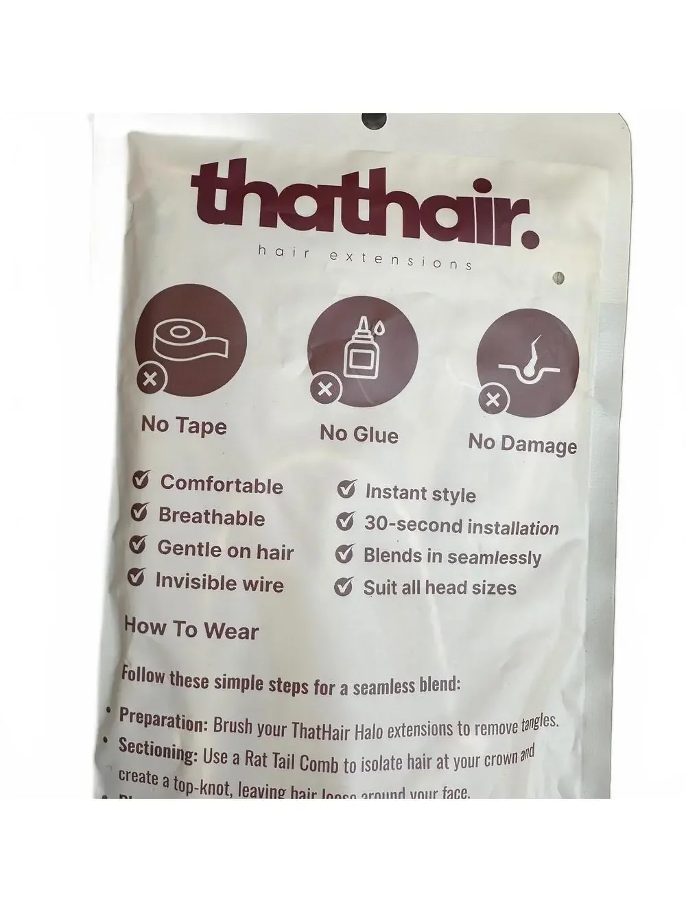 Thathair Straight Hair Extensions AM02 12